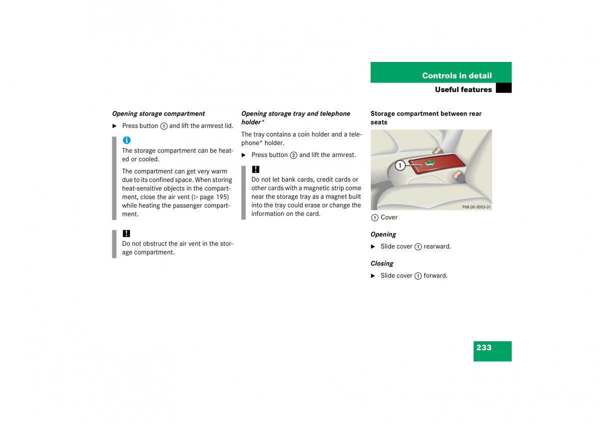 Mercedes Benz CL C215 2006 owners manual / page 234