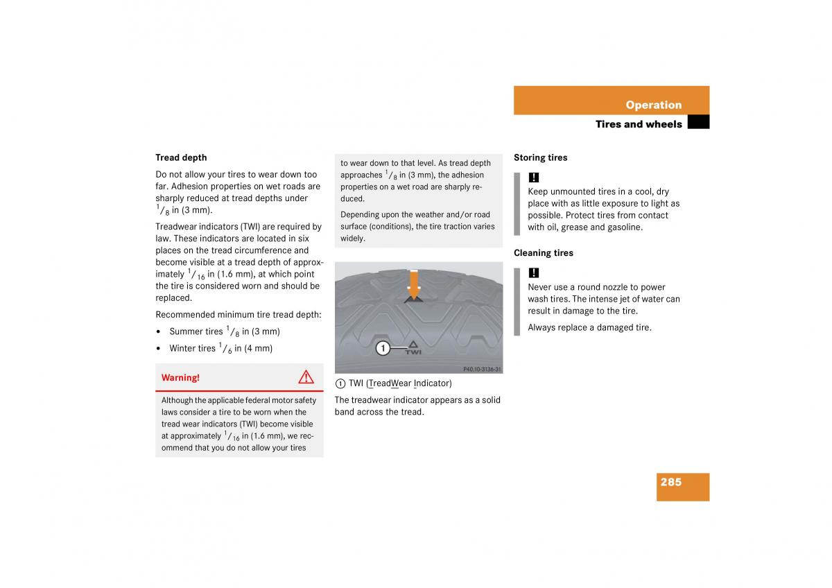 Mercedes Benz CL C215 2006 owners manual / page 286