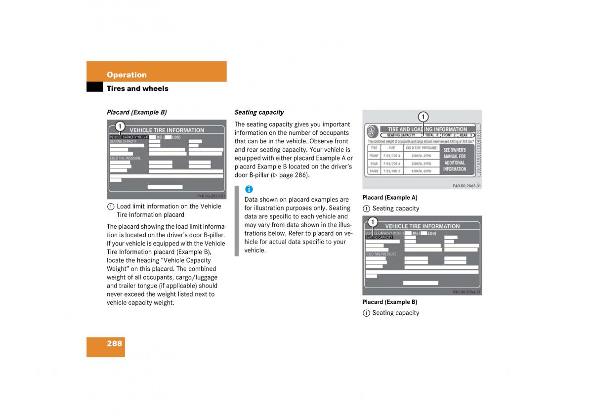 Mercedes Benz CL C215 2006 owners manual / page 289