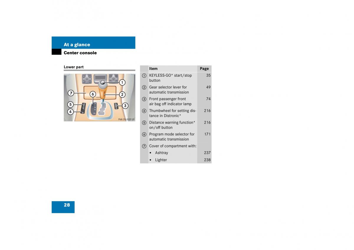 Mercedes Benz CL C215 2006 owners manual / page 29