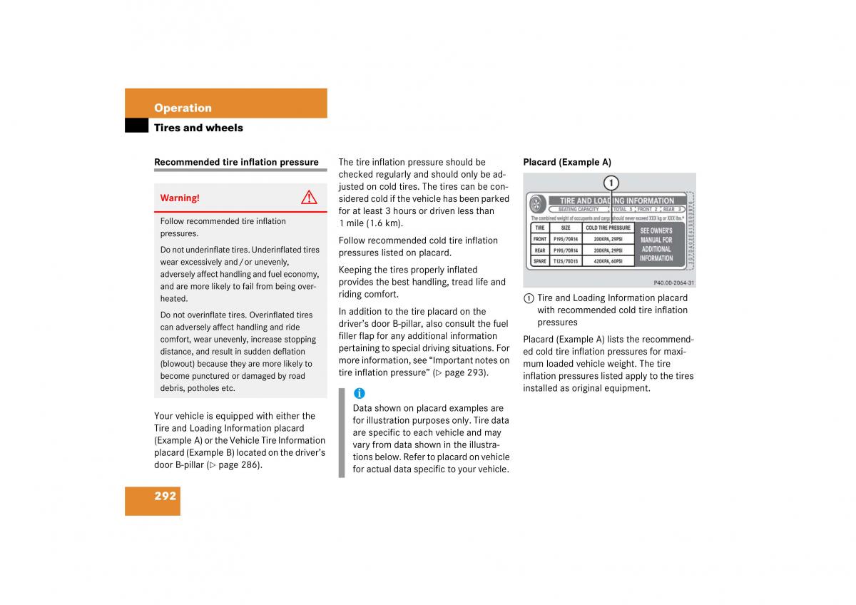 Mercedes Benz CL C215 2006 owners manual / page 293