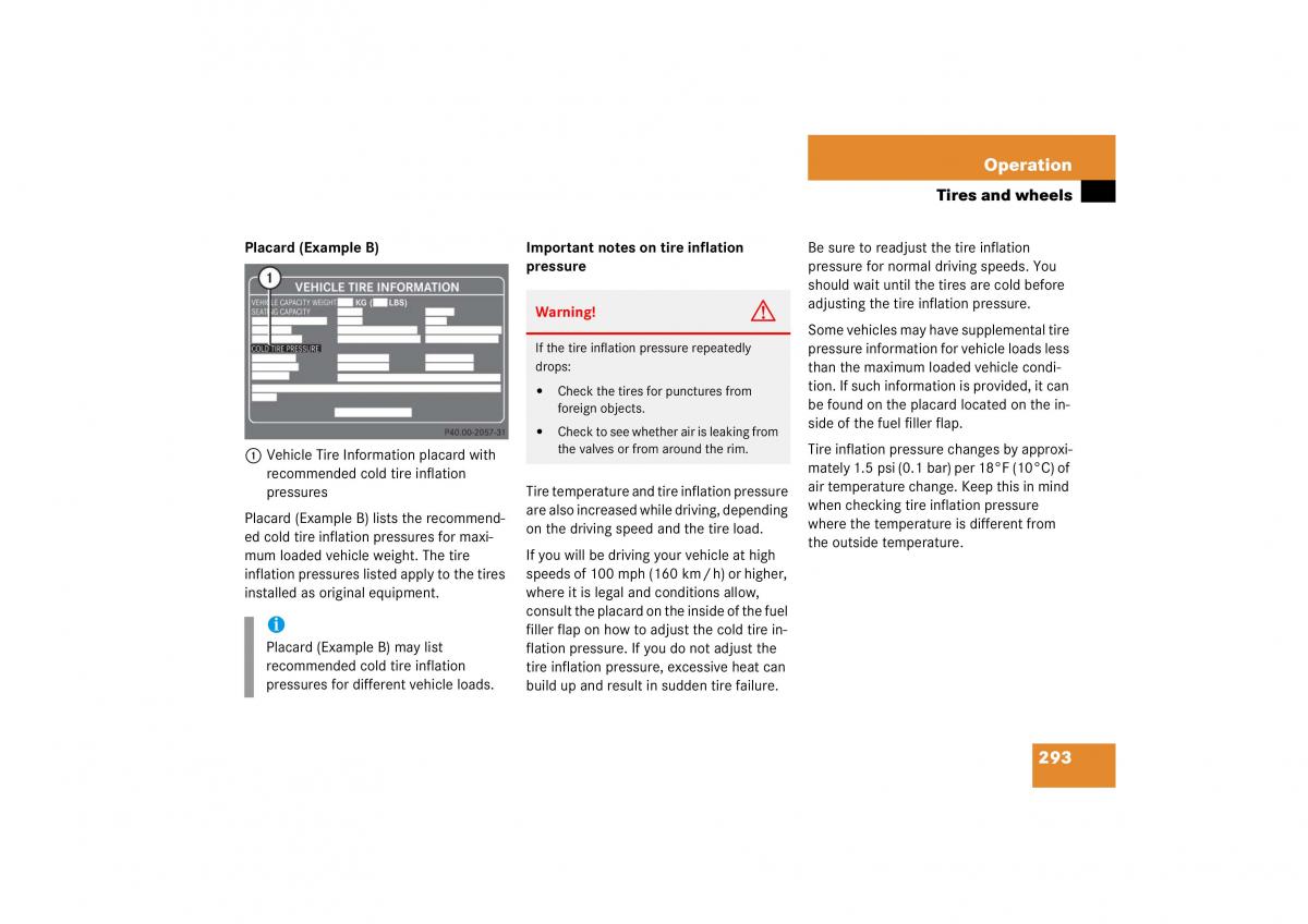 Mercedes Benz CL C215 2006 owners manual / page 294