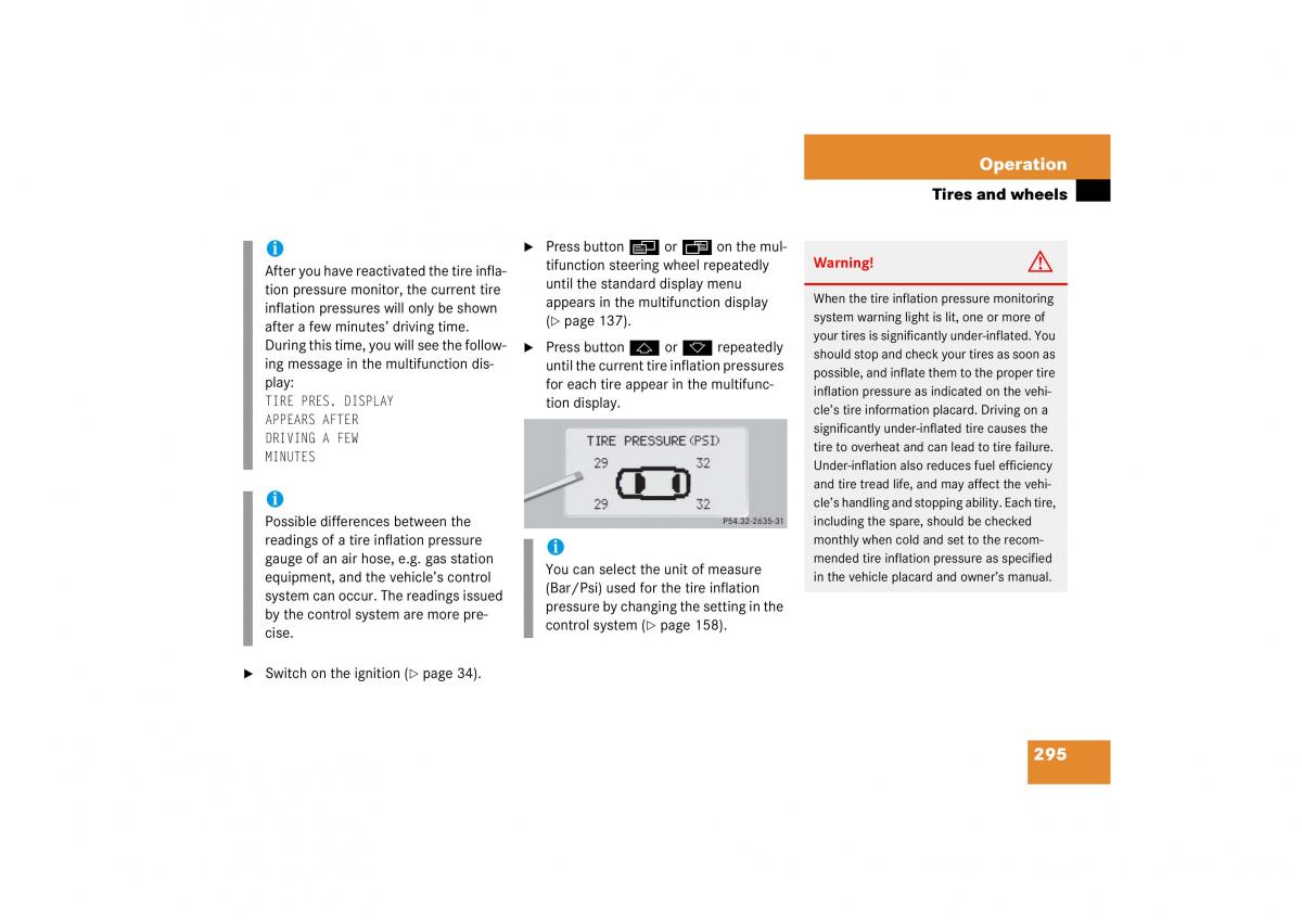 Mercedes Benz CL C215 2006 owners manual / page 296