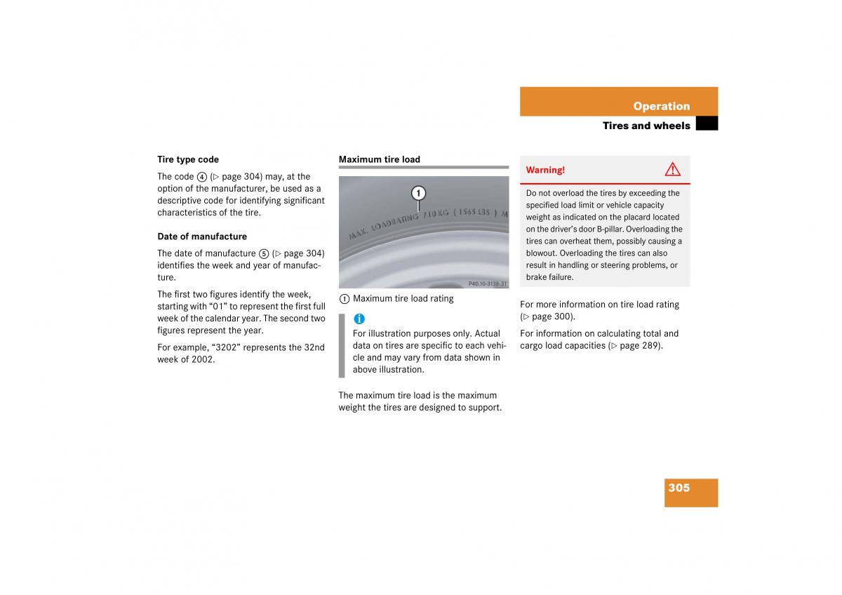 Mercedes Benz CL C215 2006 owners manual / page 306