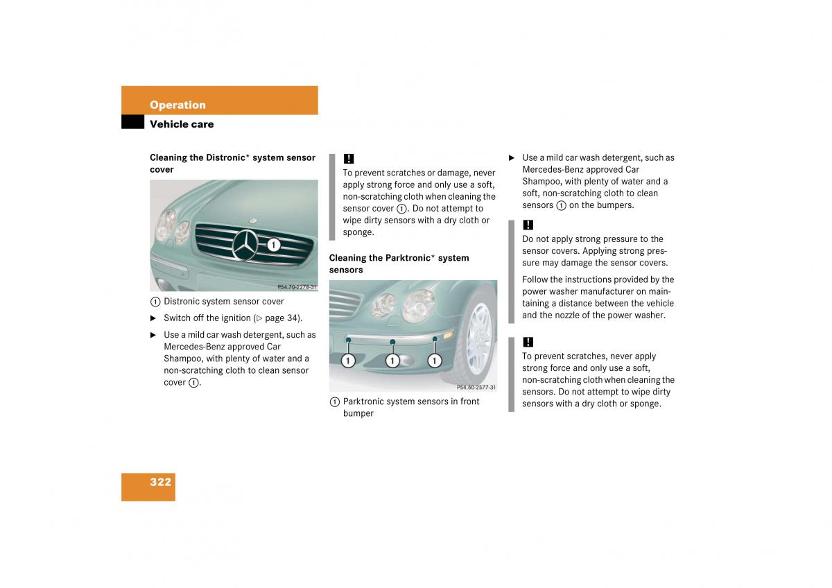 Mercedes Benz CL C215 2006 owners manual / page 323