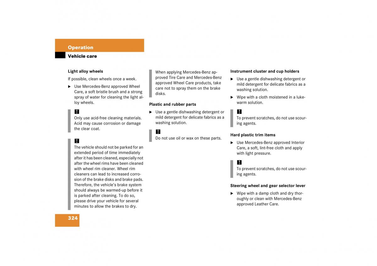 Mercedes Benz CL C215 2006 owners manual / page 325