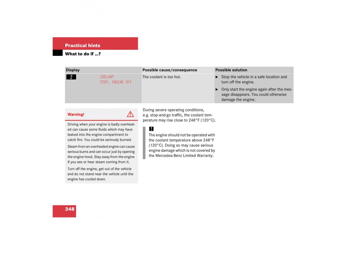 Mercedes Benz CL C215 2006 owners manual / page 349