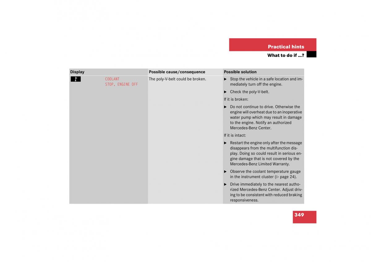 Mercedes Benz CL C215 2006 owners manual / page 350