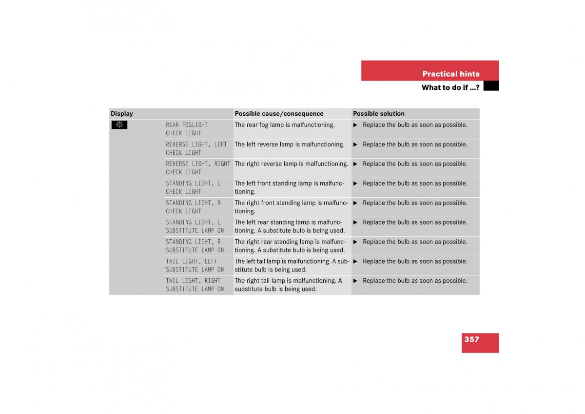 Mercedes Benz CL C215 2006 owners manual / page 358