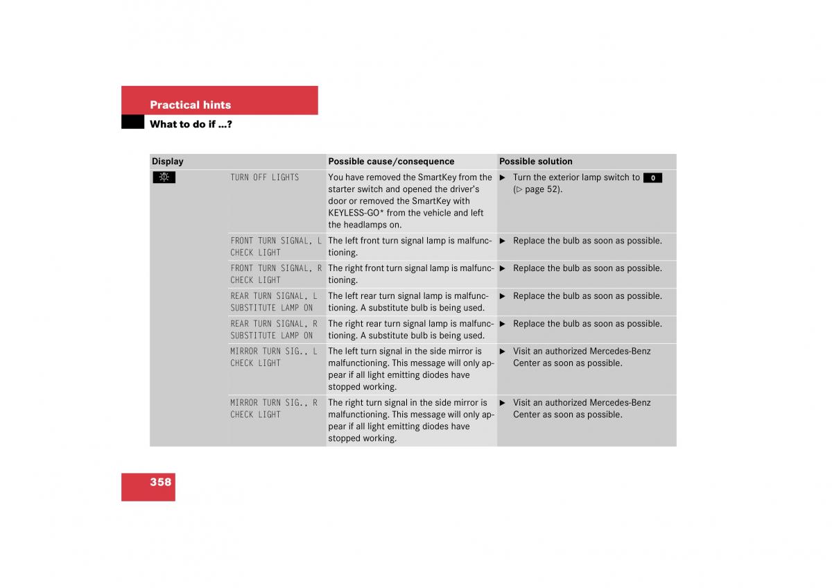 Mercedes Benz CL C215 2006 owners manual / page 359