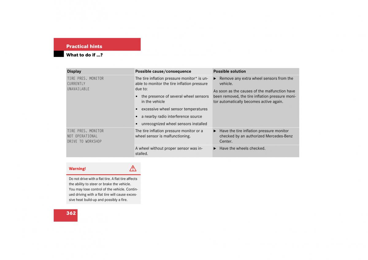 Mercedes Benz CL C215 2006 owners manual / page 363