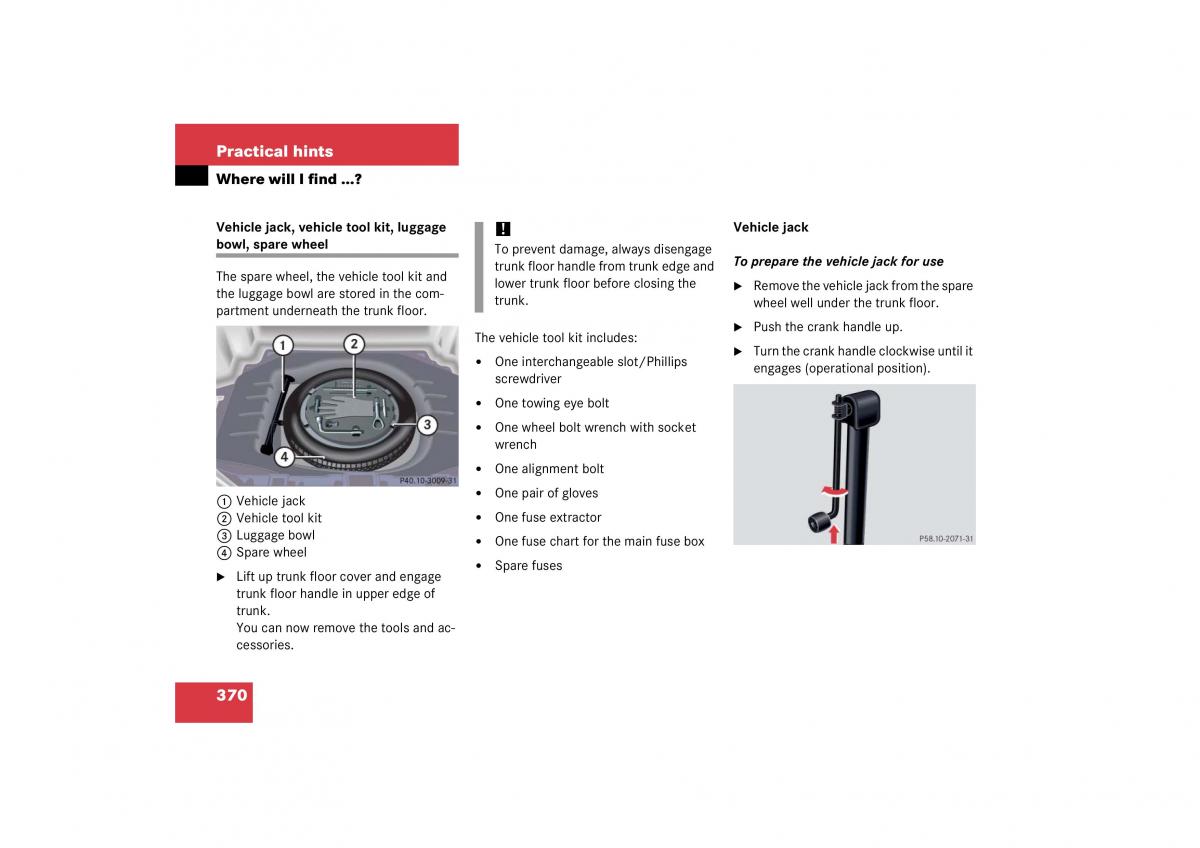 Mercedes Benz CL C215 2006 owners manual / page 371