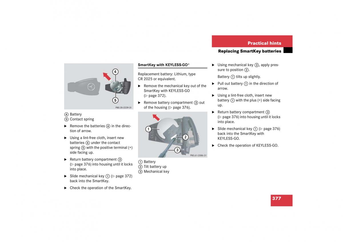 Mercedes Benz CL C215 2006 owners manual / page 378