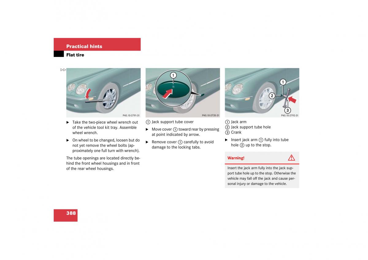 Mercedes Benz CL C215 2006 owners manual / page 389