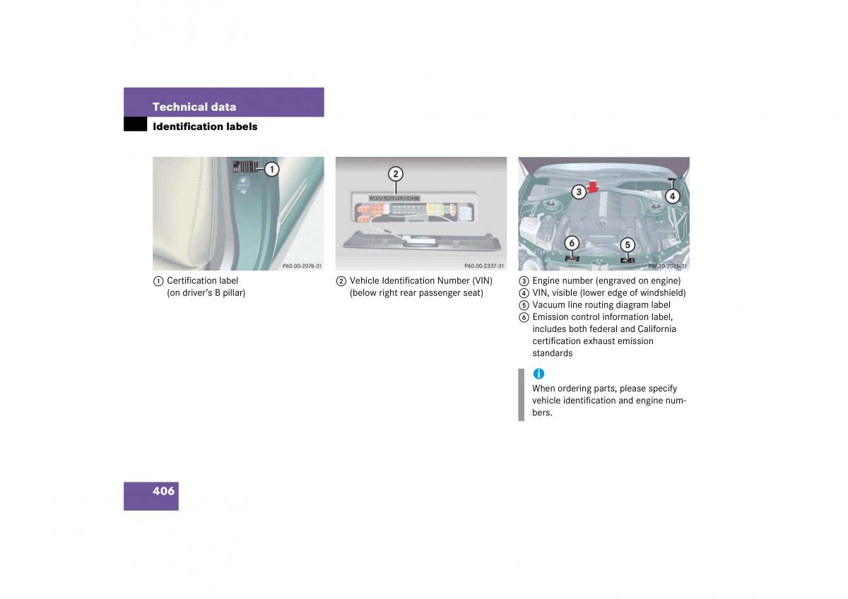 Mercedes Benz CL C215 2006 owners manual / page 407