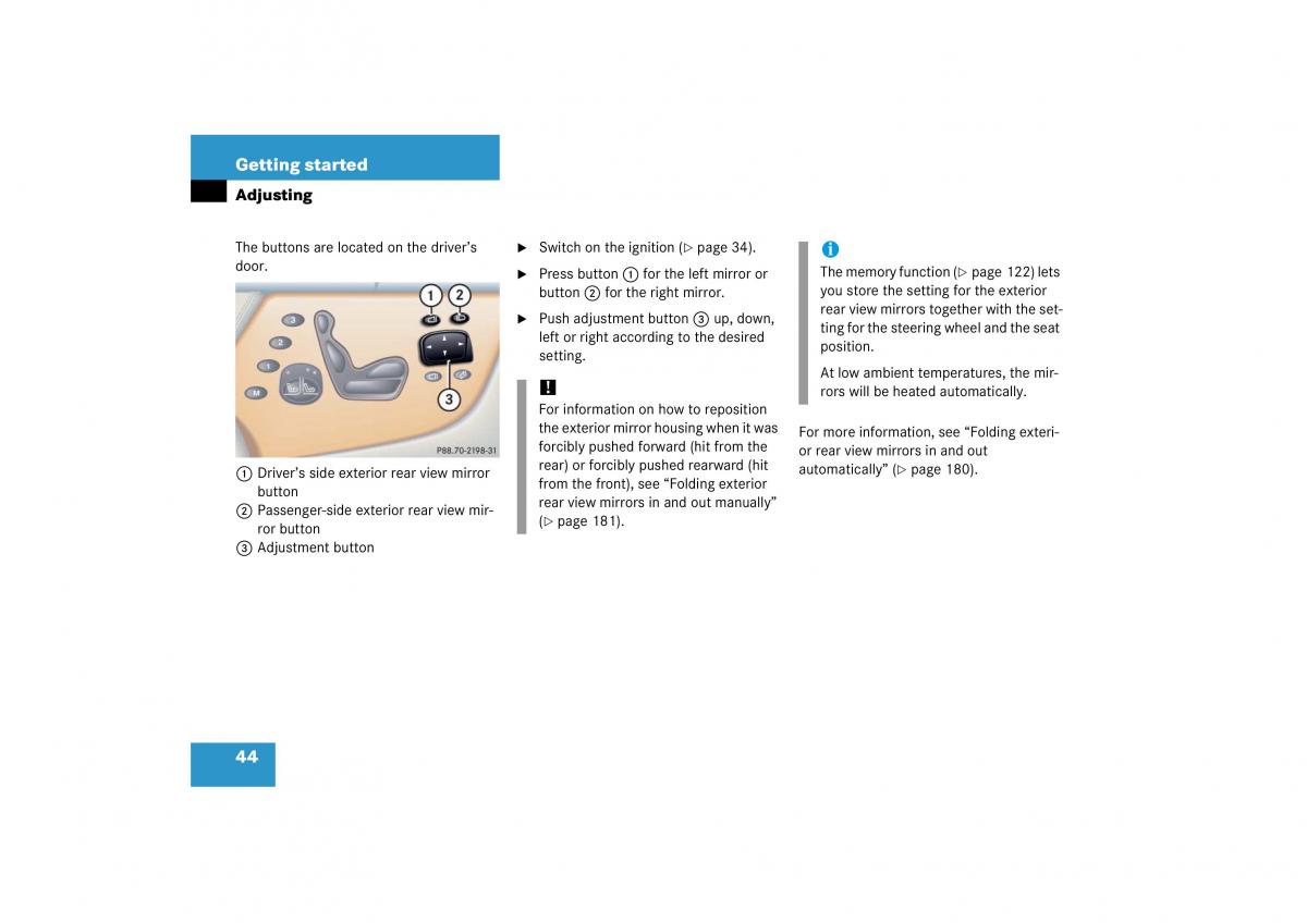 Mercedes Benz CL C215 2006 owners manual / page 45