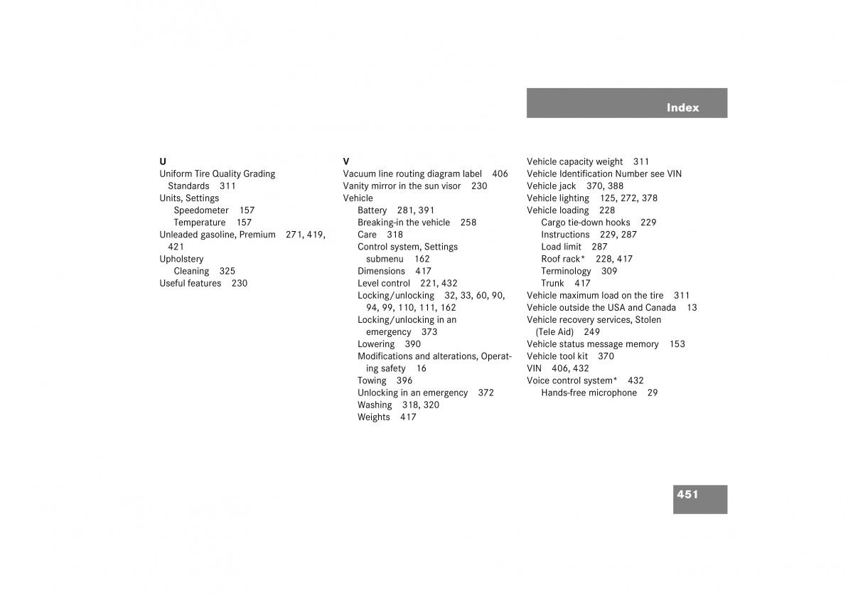 Mercedes Benz CL C215 2006 owners manual / page 452