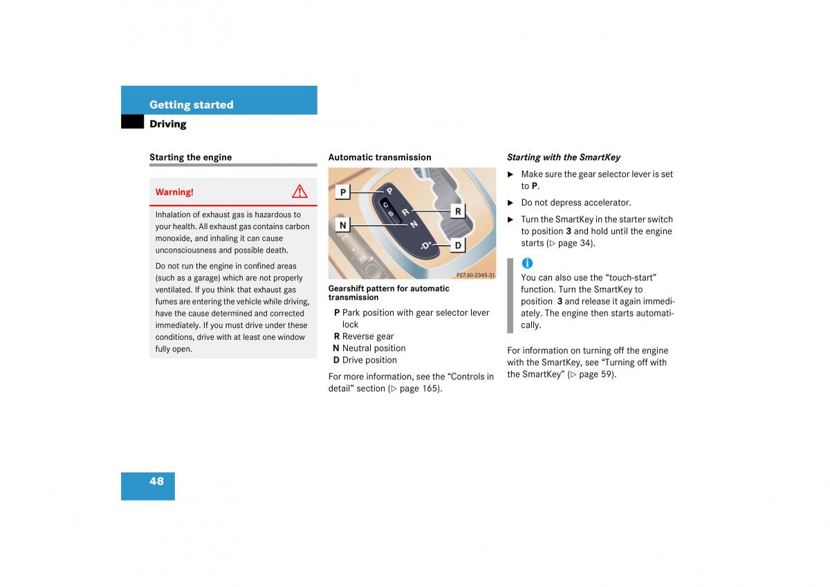 Mercedes Benz CL C215 2006 owners manual / page 49