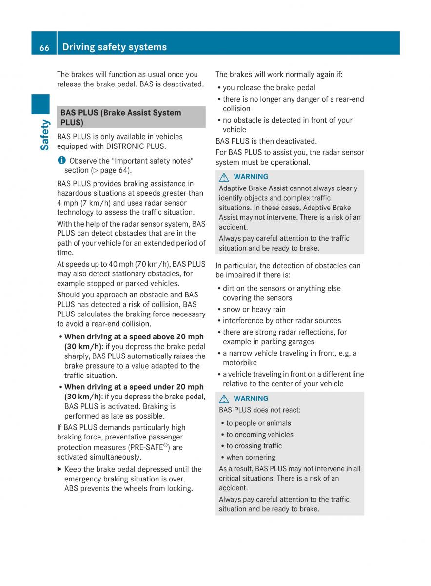 Mercedes Benz CL C216 2014 owners manual / page 68