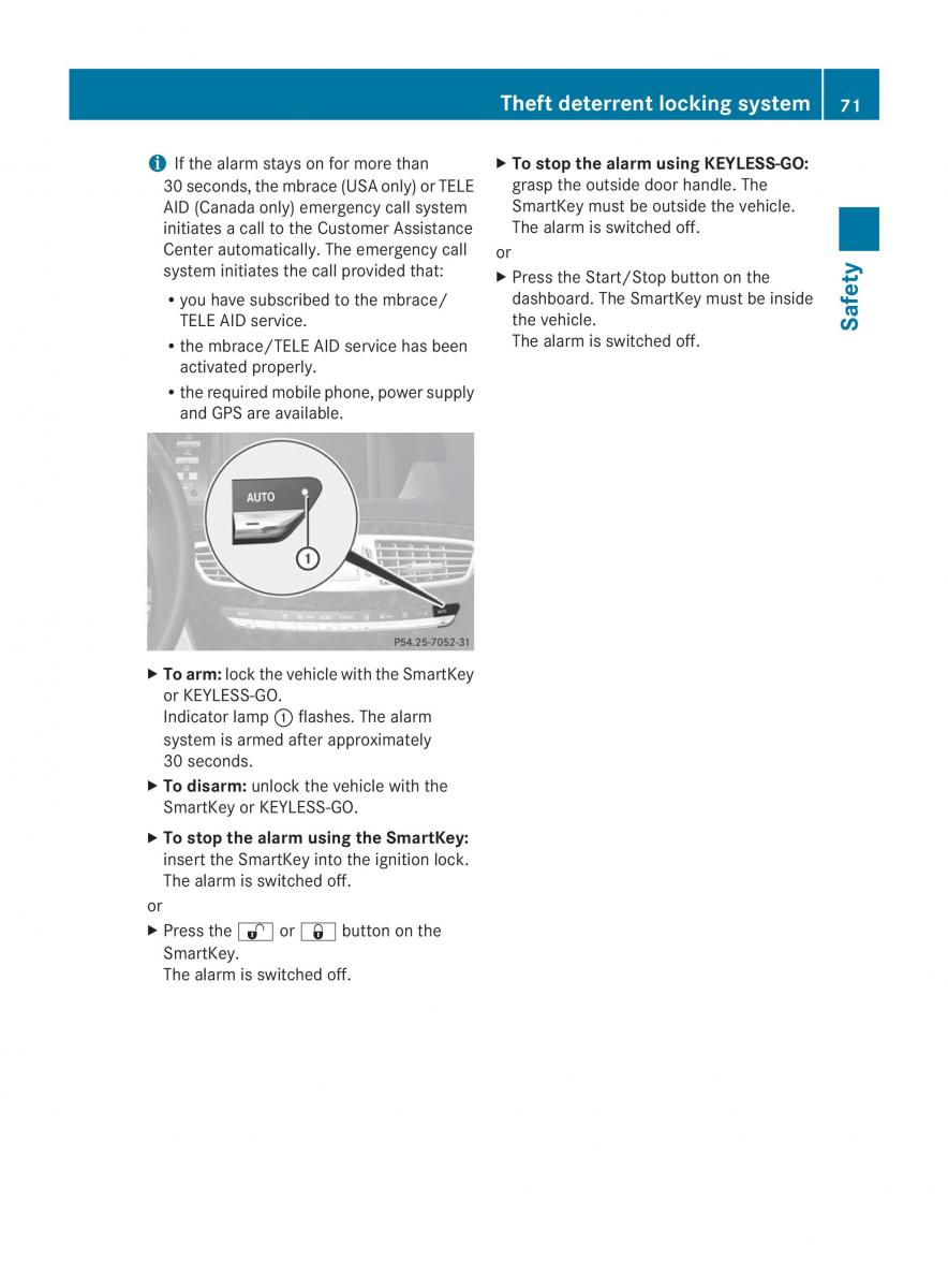 Mercedes Benz CL C216 2014 owners manual / page 73