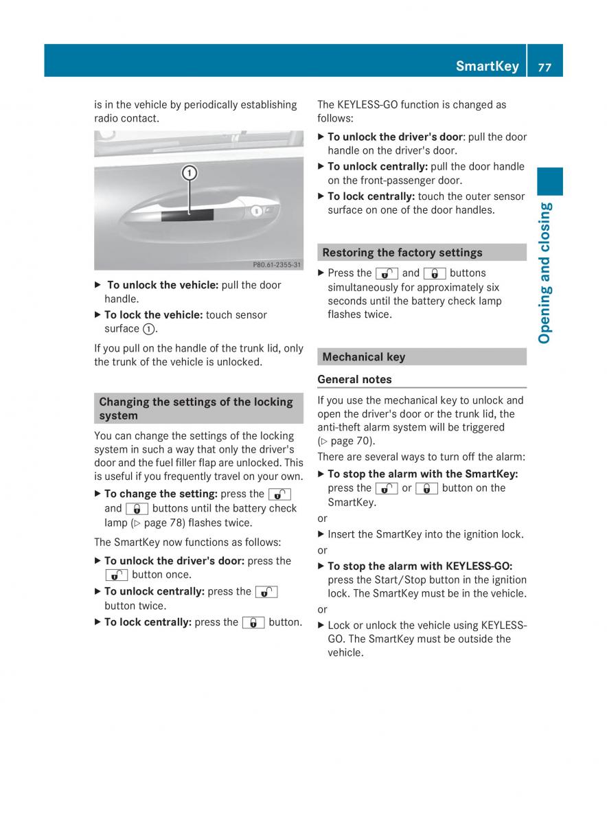 Mercedes Benz CL C216 2014 owners manual / page 79