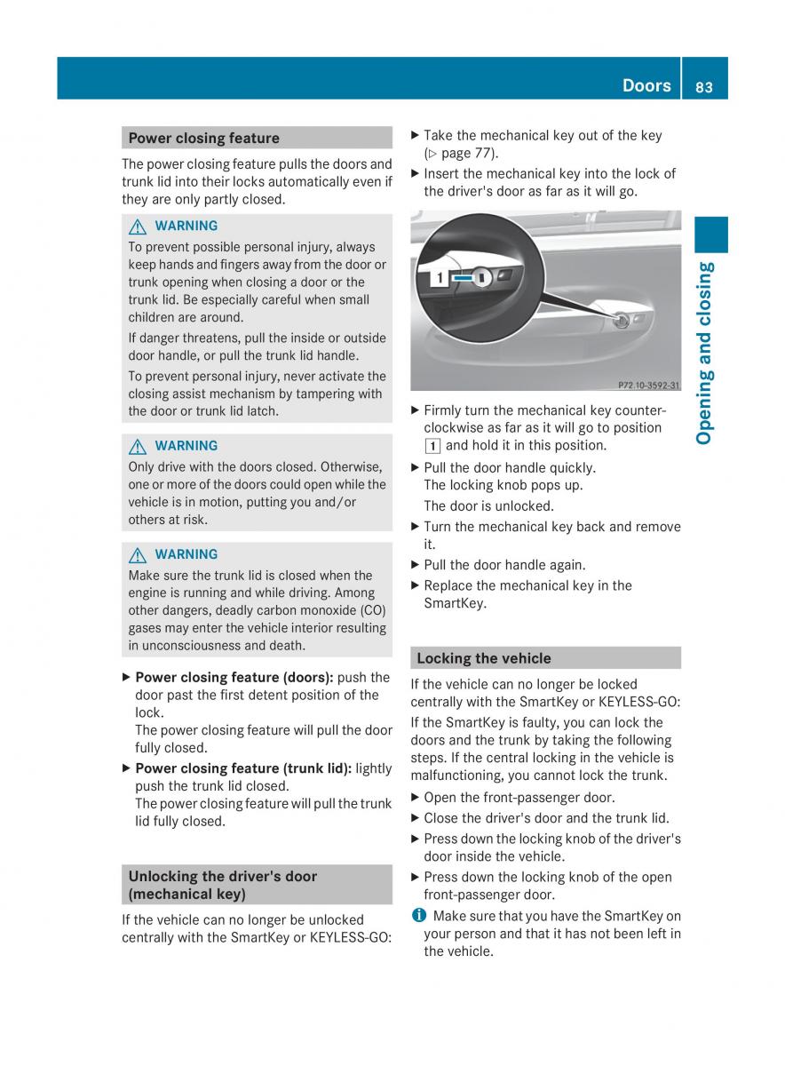 Mercedes Benz CL C216 2014 owners manual / page 85