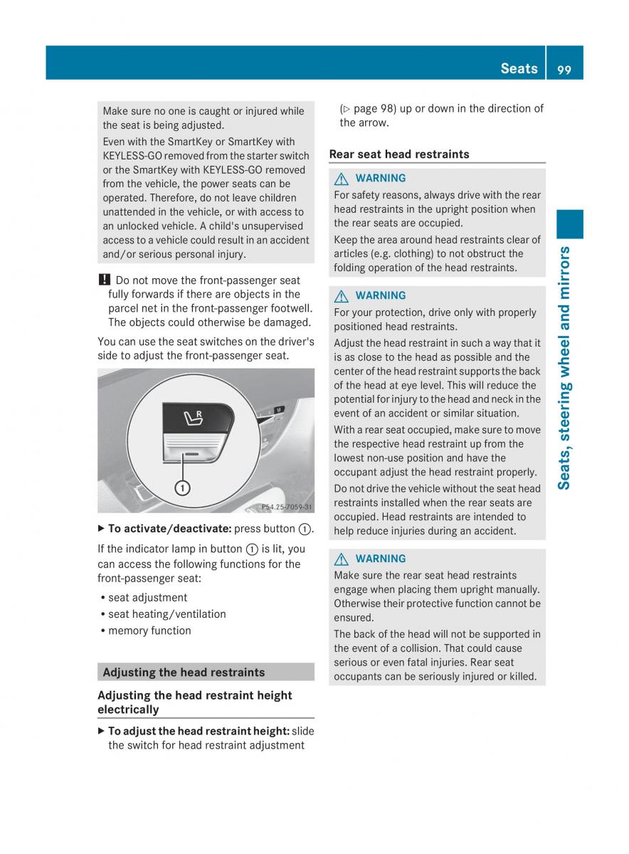 Mercedes Benz CL C216 2014 owners manual / page 101