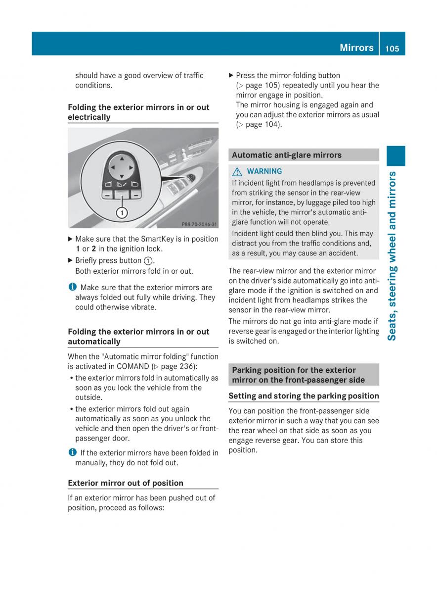 Mercedes Benz CL C216 2014 owners manual / page 107