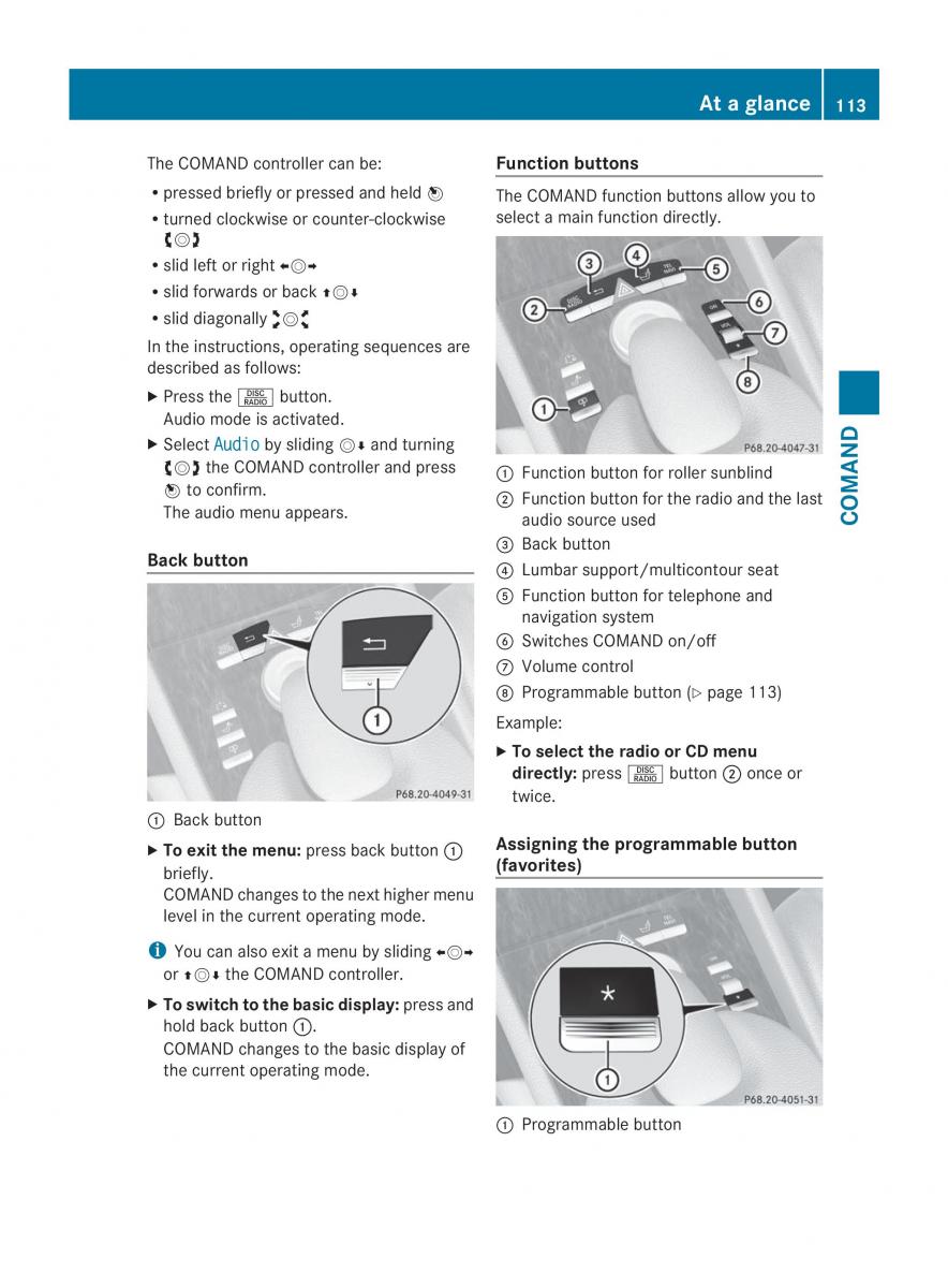 Mercedes Benz CL C216 2014 owners manual / page 115