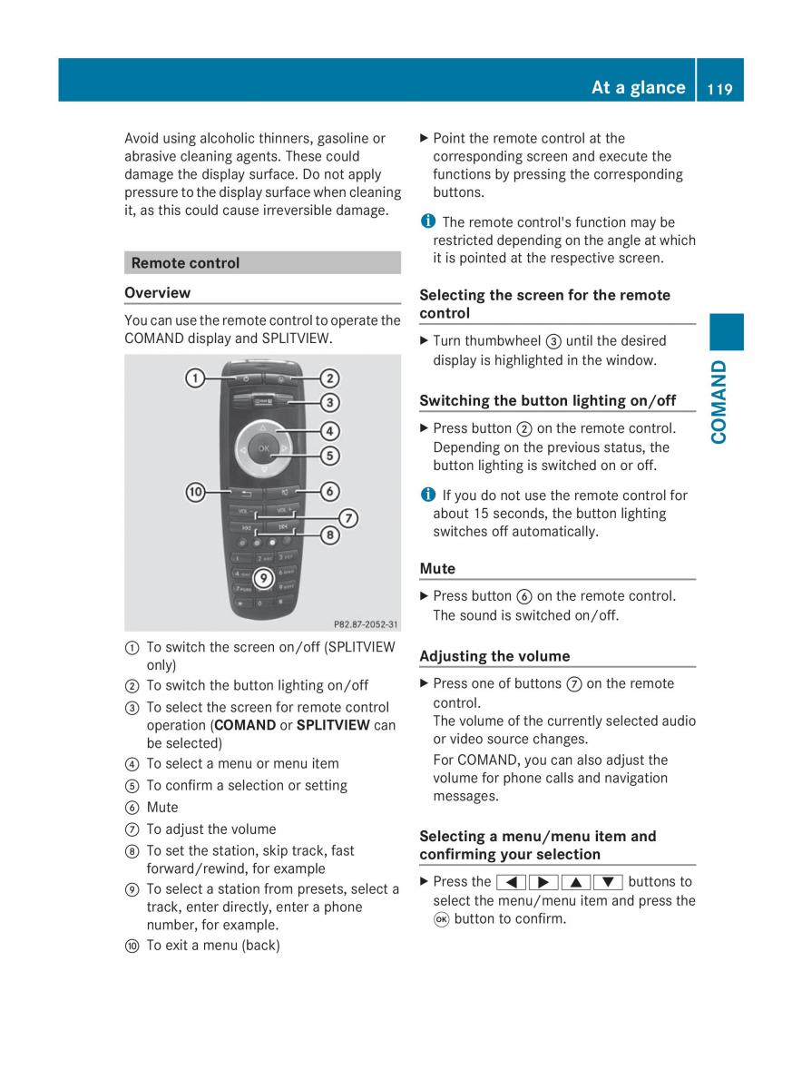 Mercedes Benz CL C216 2014 owners manual / page 121