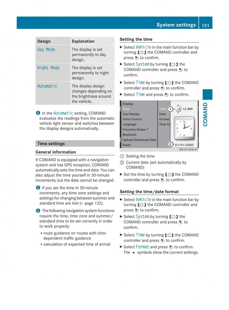 Mercedes Benz CL C216 2014 owners manual / page 133