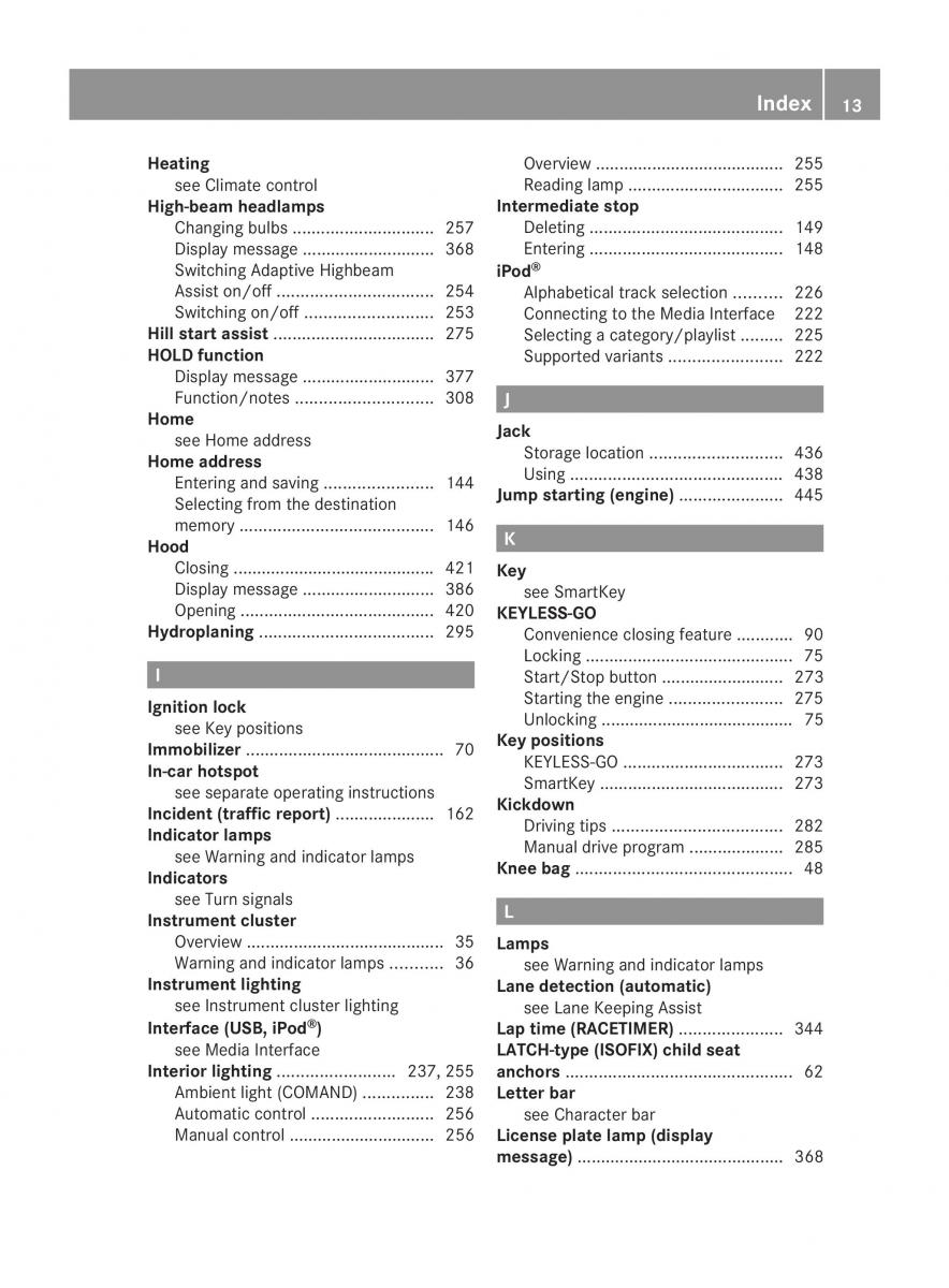 Mercedes Benz CL C216 2014 owners manual / page 15