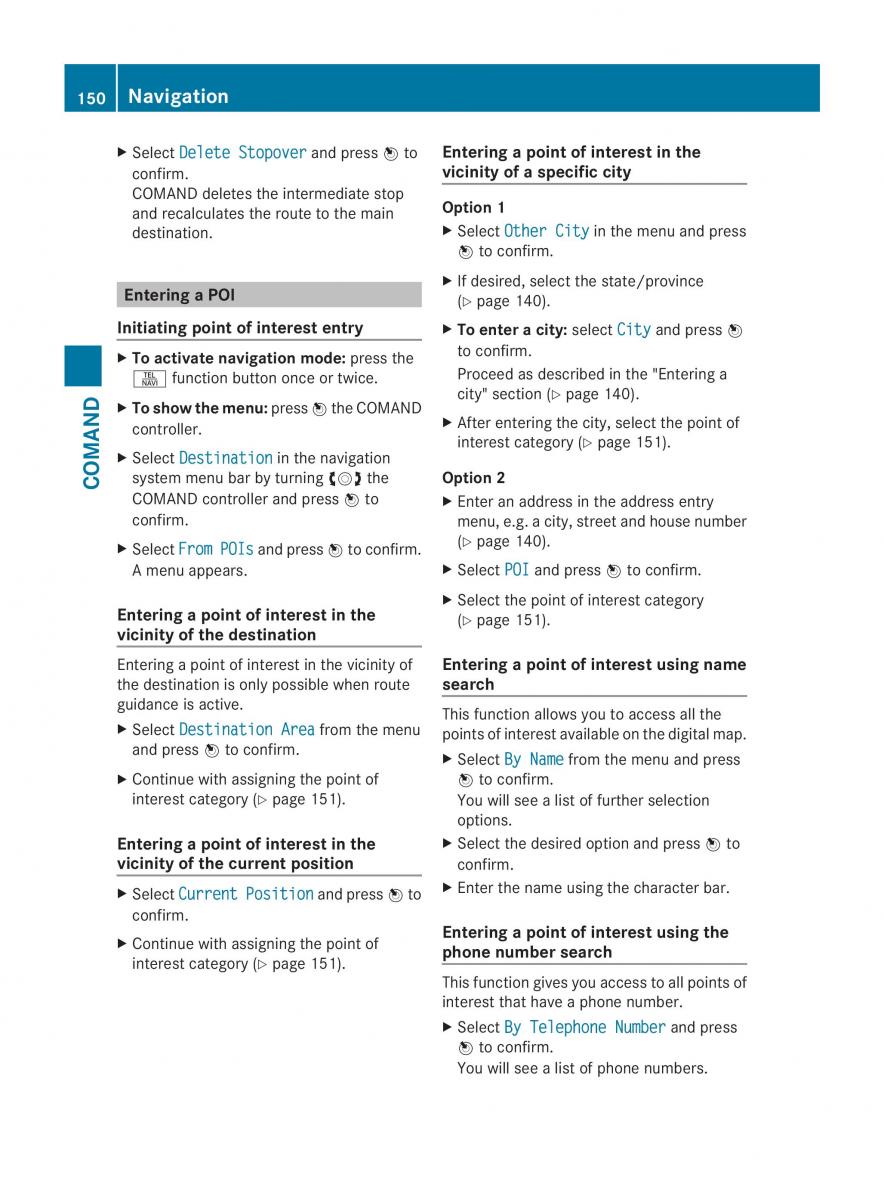 Mercedes Benz CL C216 2014 owners manual / page 152