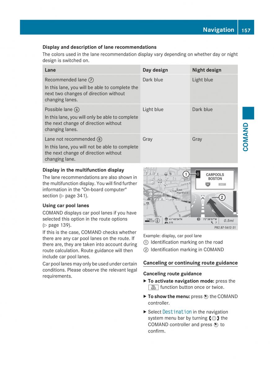 Mercedes Benz CL C216 2014 owners manual / page 159