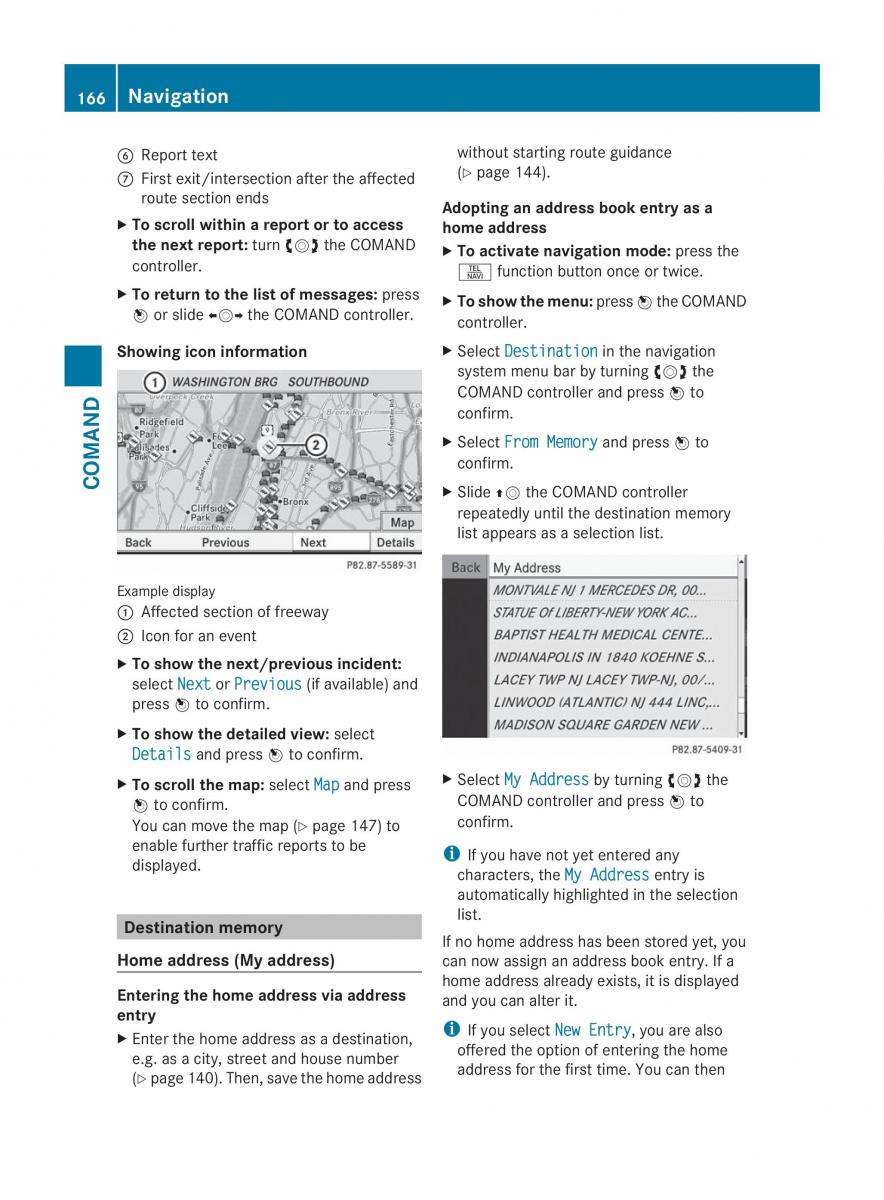 Mercedes Benz CL C216 2014 owners manual / page 168