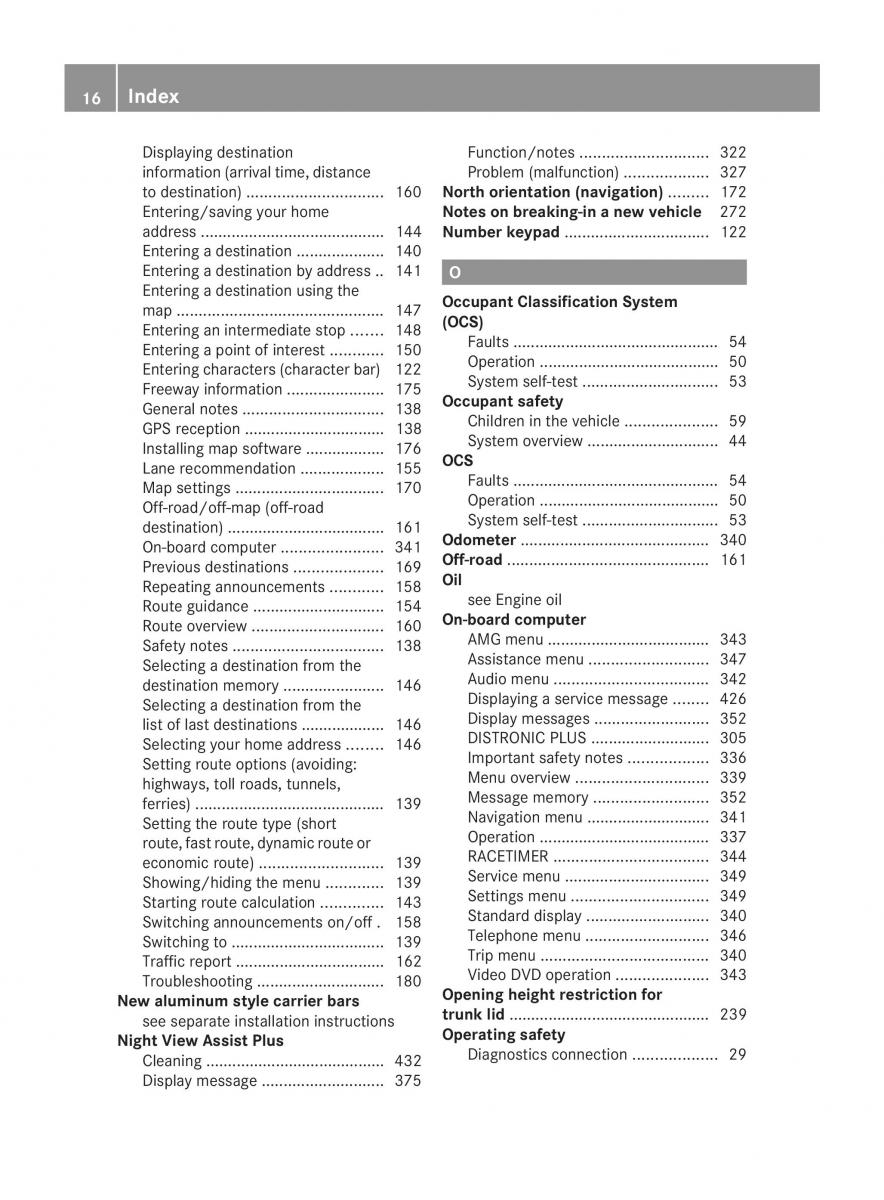 Mercedes Benz CL C216 2014 owners manual / page 18