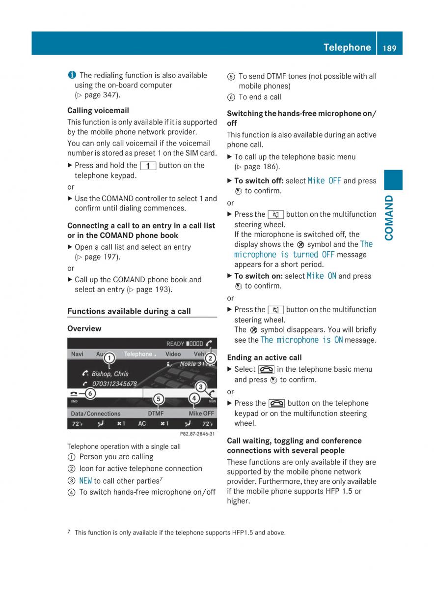 Mercedes Benz CL C216 2014 owners manual / page 191