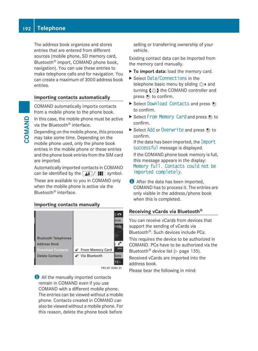 Mercedes Benz CL C216 2014 owners manual / page 194