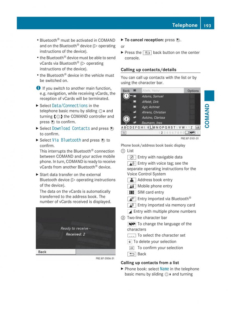 Mercedes Benz CL C216 2014 owners manual / page 195