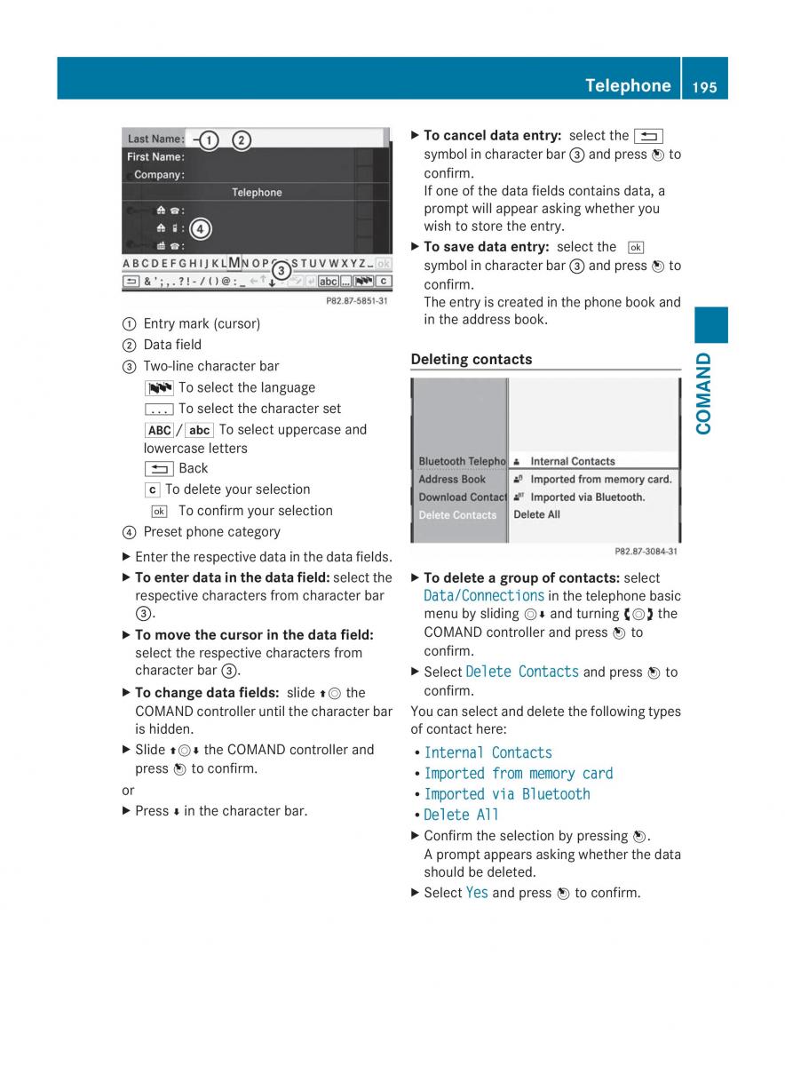 Mercedes Benz CL C216 2014 owners manual / page 197