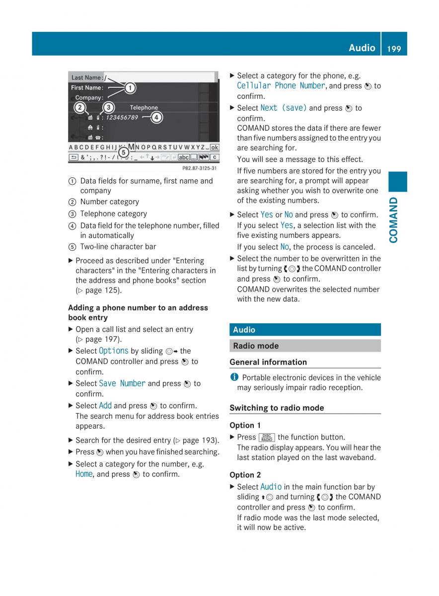 Mercedes Benz CL C216 2014 owners manual / page 201