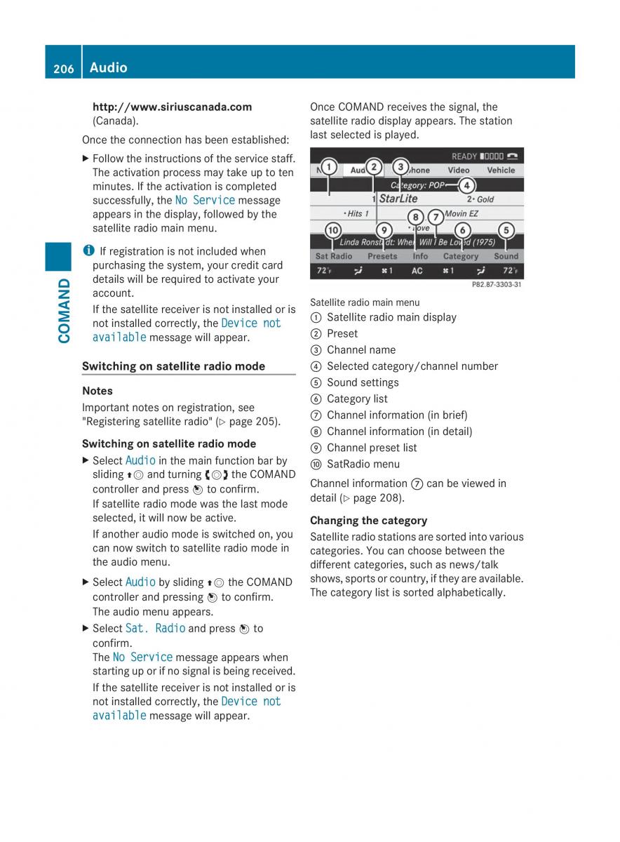 Mercedes Benz CL C216 2014 owners manual / page 208