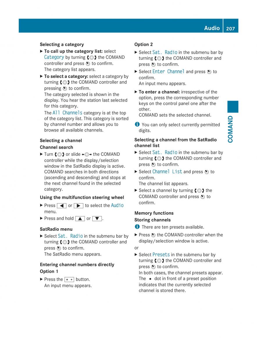 Mercedes Benz CL C216 2014 owners manual / page 209