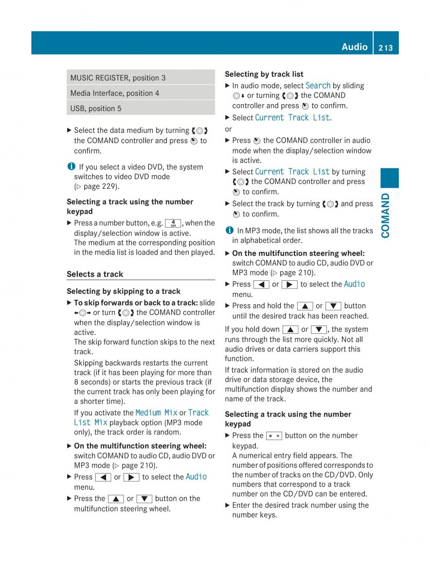 Mercedes Benz CL C216 2014 owners manual / page 215