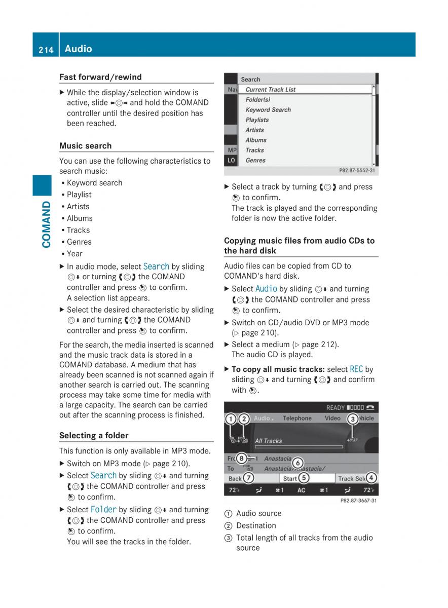 Mercedes Benz CL C216 2014 owners manual / page 216