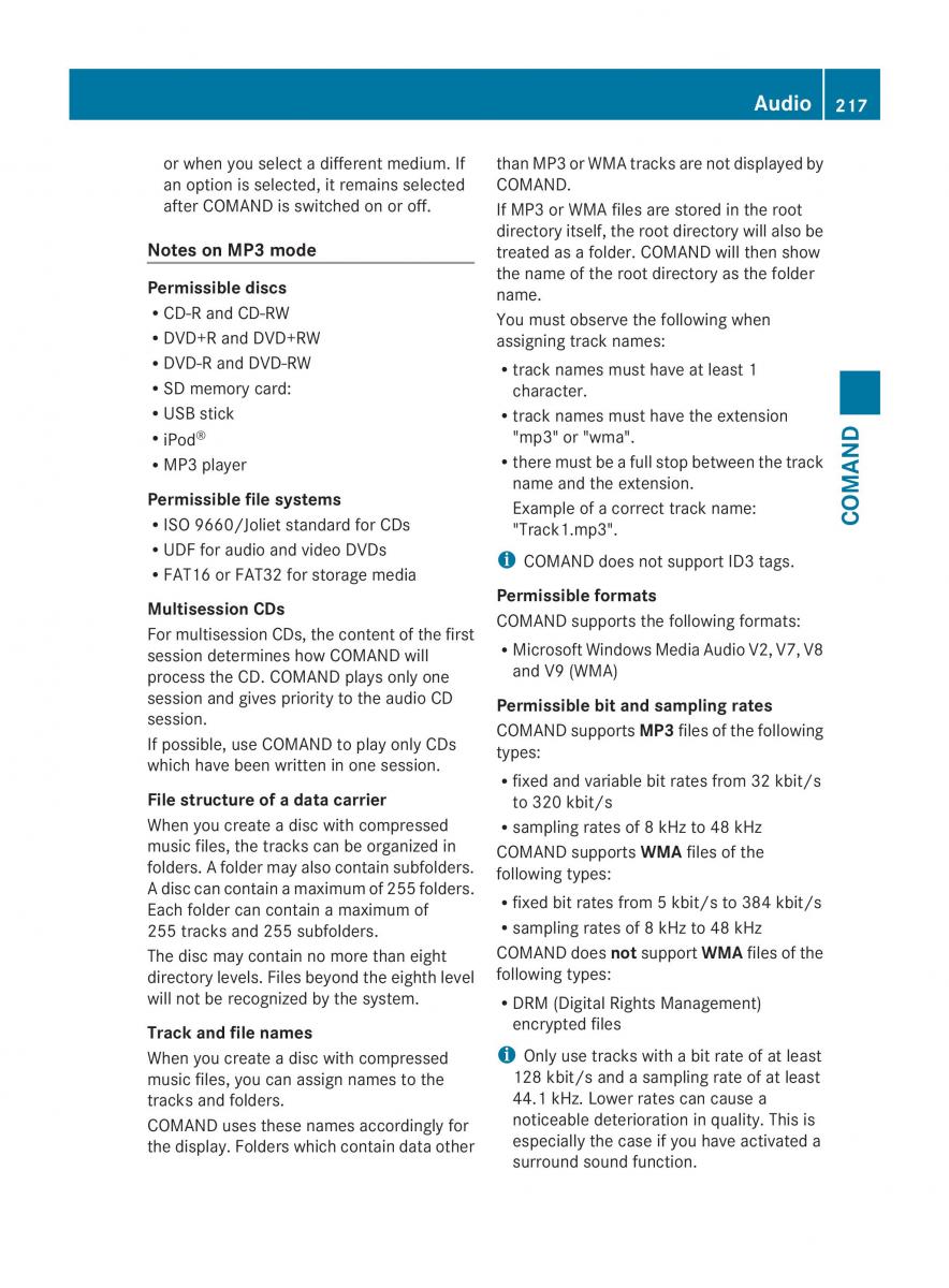 Mercedes Benz CL C216 2014 owners manual / page 219