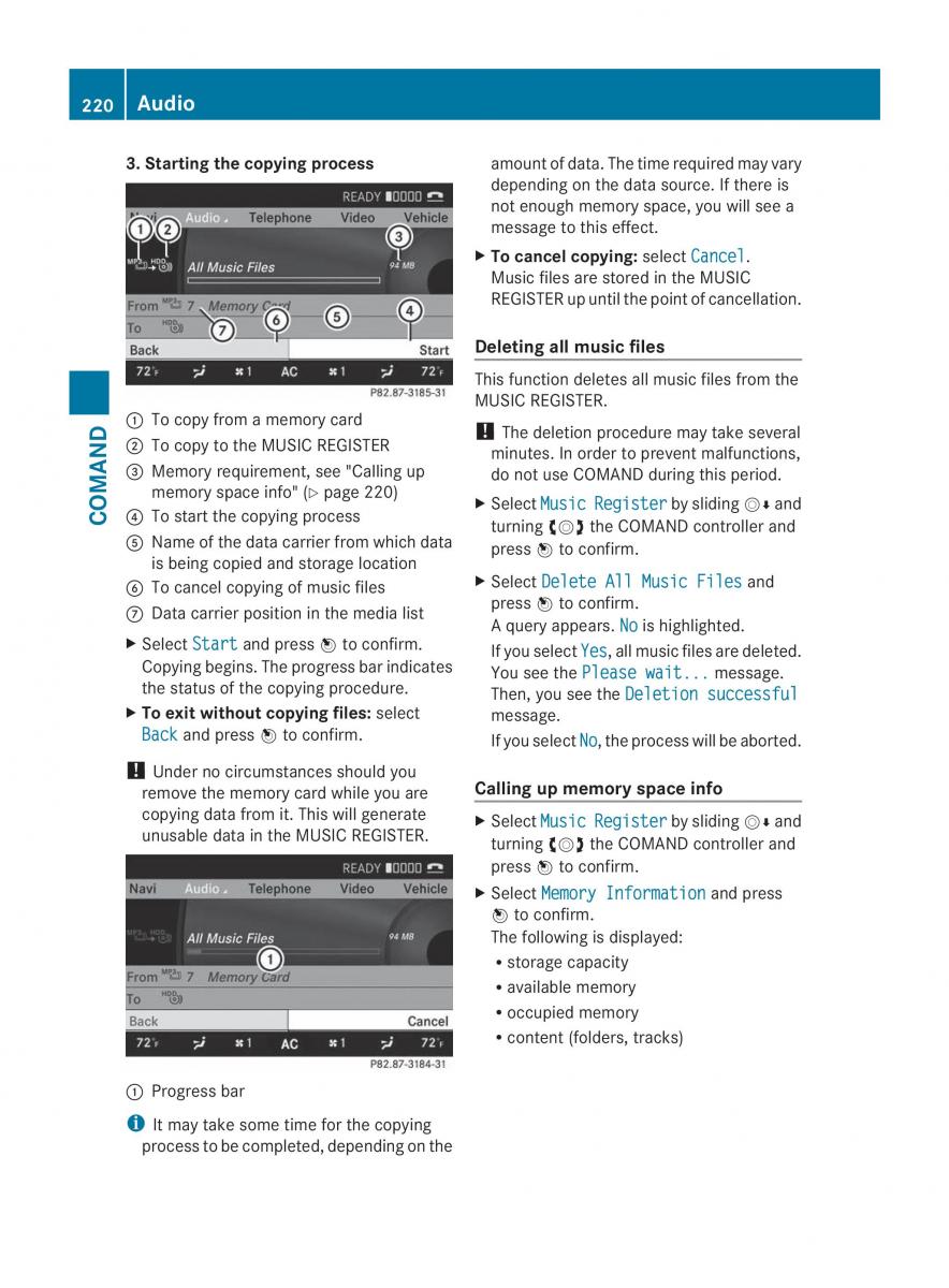 Mercedes Benz CL C216 2014 owners manual / page 222