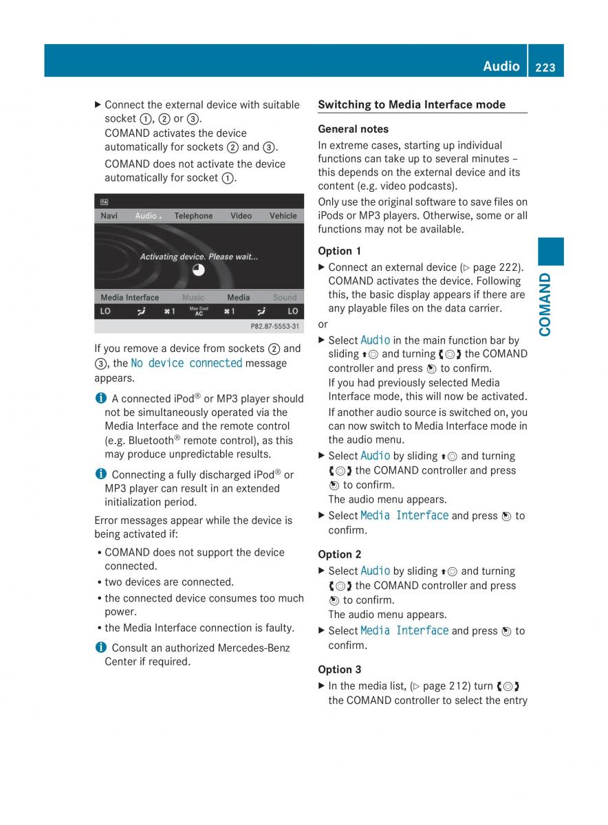 Mercedes Benz CL C216 2014 owners manual / page 225