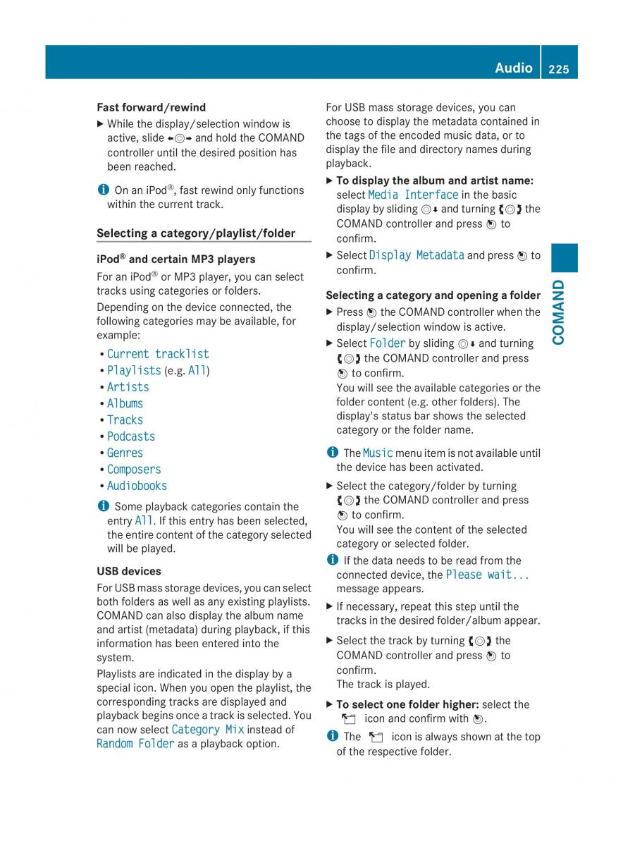 Mercedes Benz CL C216 2014 owners manual / page 227