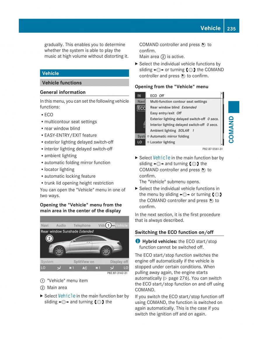 Mercedes Benz CL C216 2014 owners manual / page 237